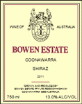 Bowen Estate Coonawarra Shiraz 2015  15.5%  6x75